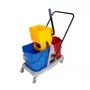 50lt Double Bucket Wringer Trolley
