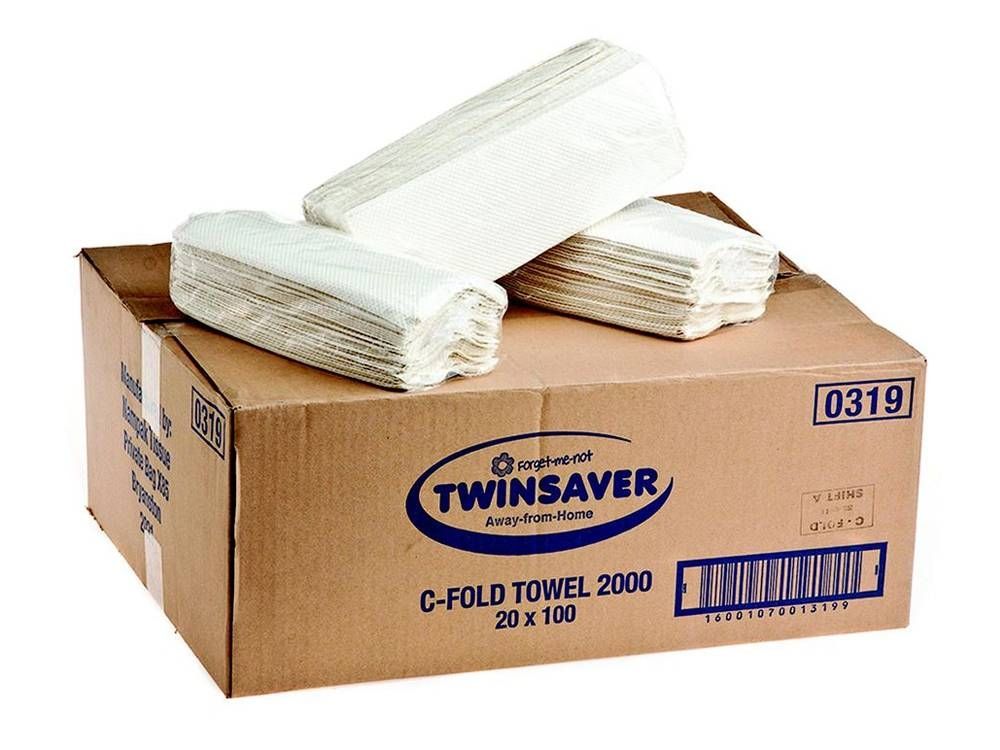 Twinsaver Folded Paper Towels 440 X 230mm 1ply Paper & Cloth Paper