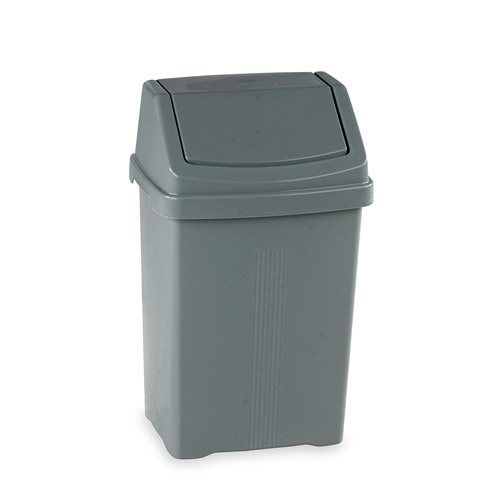 Flip top bin, 12lt Grey Only General Equipment & Accessories